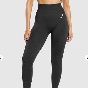 Black/ Grey Gymshark Vital 2.0 Leggings